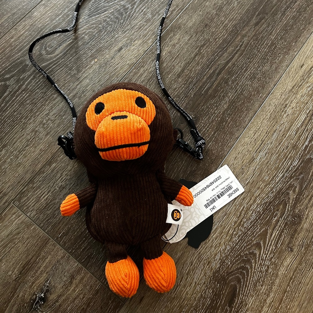 Bape Baby Milo Corduroy Plush Purse